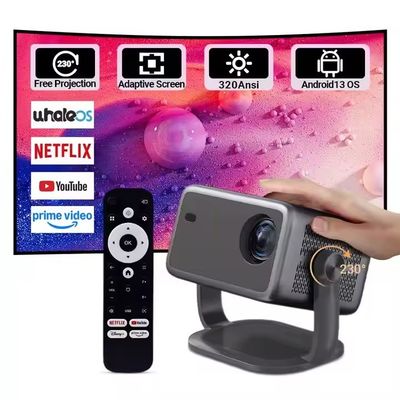 Хорошая цена. Wifi6 4K Smart DMD проектор 1080P портативный DLP кинопроектор онлайн